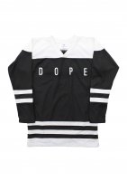 【20%OFF】DOPE COUTURE -DESTROYED HOCKEY JERSEY (BLACK)<img class='new_mark_img2' src='https://img.shop-pro.jp/img/new/icons20.gif' style='border:none;display:inline;margin:0px;padding:0px;width:auto;' />