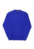 POLO RALPH LAUREN -ONE POINT KNIT SWEATER(BLUE)<img class='new_mark_img2' src='https://img.shop-pro.jp/img/new/icons5.gif' style='border:none;display:inline;margin:0px;padding:0px;width:auto;' />