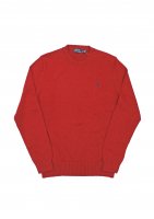 POLO RALPH LAUREN -ONE POINT KNIT SWEATER(RED)<img class='new_mark_img2' src='https://img.shop-pro.jp/img/new/icons5.gif' style='border:none;display:inline;margin:0px;padding:0px;width:auto;' />