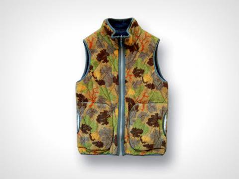 YEALOW ｲｴﾛｰ 31311 REVERSIBLE QUILTING VEST | デニム＆フリースカモ