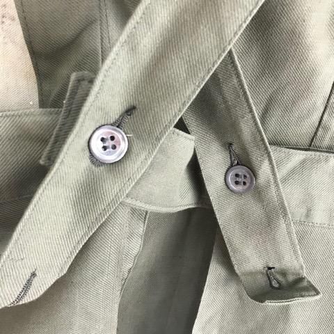 40's スウェーデン軍 DEAD STOCK エプロン グレーベージュ