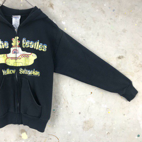 Hanes　The Beatles　ビートルズ　Yellow Sabmarine　プリント　スウェット　ジップアップパーカー -  ヨーロッパやアメリカのヴィンテージ古着なら｜古着屋ChuPa