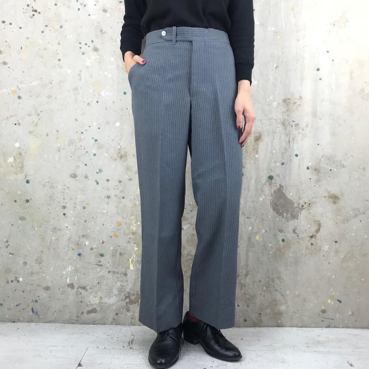 vintage ストライプスラックス　シルエット◎