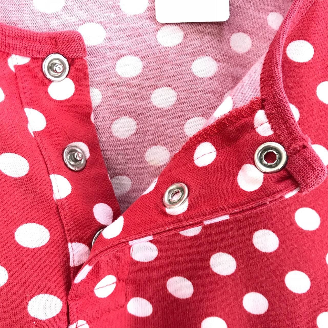 ヨーロッパ古着 marimekko マリメッコ ドット柄 ヘンリーネック