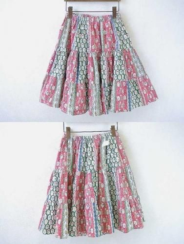 【大幅値下:美品】ユーロヴィンテージ　フランス　プロバンススカート　春　夏 French vintage provence skirt／フランス製 プロヴァンス