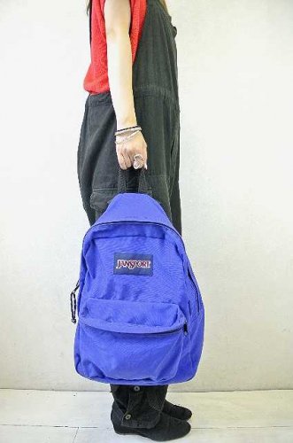 アメリカ古着 JANSPORT USA製 リュックサック バックパック 青 無地