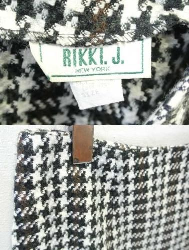 アメリカ古着 RIKKI.J. 千鳥格子柄 BOXスカート - ヨーロッパや