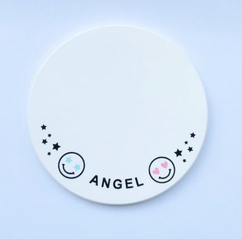 オリジナル コースター(ANGEL SMILE・ホワイト) - Angel Smile