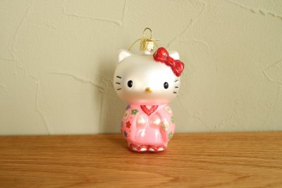 Hello Kitty 着物 / ガラス オーナメント Hello Kitty