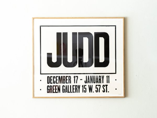 Don Judd Exhibition Poster, Green Gallery, 1963 - Playmountain