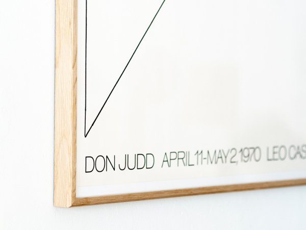 Don Judd Exhibition Poster, Leo Castelli Gallery, 1970 - Playmountain