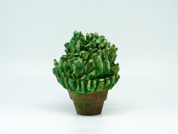 山崎悠人 木彫刻 Wooden Sculpture サボテン