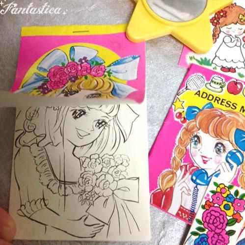 昭和レトロ 少女のイラストいっぱい キュートなレターセット Fantastica Tokyo Koenji 昭和レトロ 少女のイラストいっぱい キュートなレターセット Fantastica Tokyo Koenji