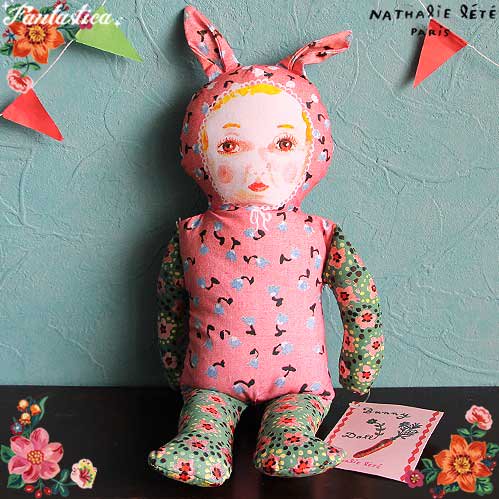 【ナタリー・レテ】ドール ピンク・バニー Pink Bunny ウサギ着ぐるみ少女のぬいぐるみ人形
