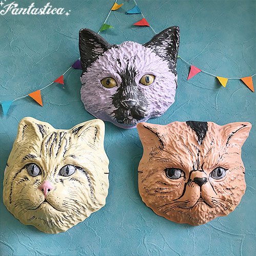 COOKIEBOY】クッキーボーイ キャットマスク キャリー シャム猫のお面 Cat Mask Carrie