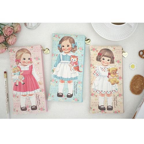 ペーパードールメイト】ペンケース ローズ・サリー Paper Doll ペーパードールメイト】ペンケース ローズ・サリー Paper Doll