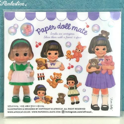 ペーパードールメイト カッティング ステッカー サリー Paper Doll Mate Cutting Sticker Sally