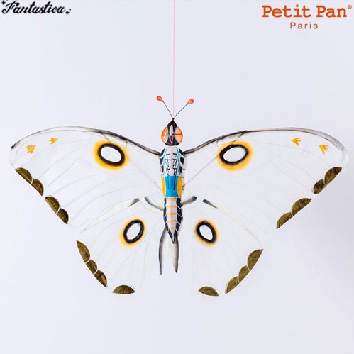 Petit Pan プチパン】蝶々のモビール（ホワイト） Papillon Miya Blanc