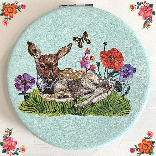 ナタリー・レテ】コンパクト・ミラー バンビ 小鹿の手鏡 Mirror Fawn