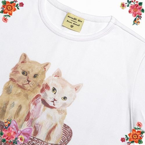 ナタリー・レテ Tシャツ トゥー・キティーズ　子猫たちのプルオーバー ナタリー・レテ】Tシャツ トゥー・キティーズ 子猫たちのプル