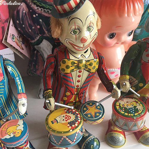 【トイズクラブ 北原コレクション】復刻版 BOZO ボゾ　ブリキのピエロ人形