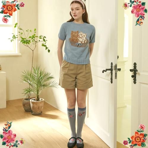 ナタリー・レテ Tシャツ トゥー・キティーズ　子猫たちのプルオーバー ナタリー・レテ】Tシャツ トゥー・キティーズ 子猫たちのプル