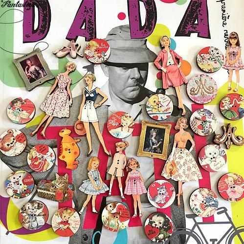 アトリエ・ボヌール・ドゥ・ジュール】木製ボタン 愛の巣