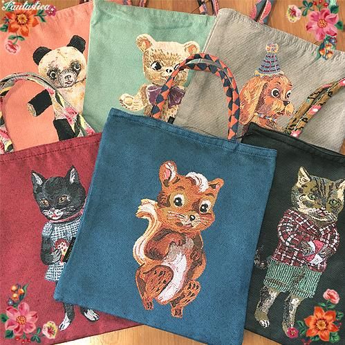 ナタリー・レテ】ミニ・バッグ スクイレル 子リスのミニ・トートバッグ