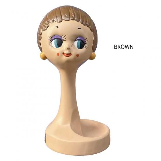 レトロ】ツイッギー風 ヘッドマネキン ディスプレイ・スタンド