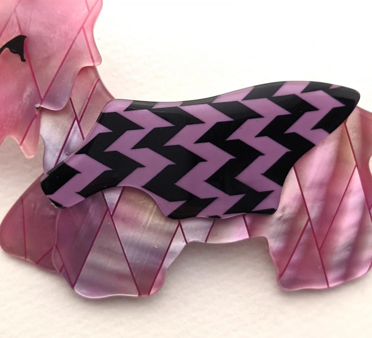 1960s～ Lea Stein リアスタン セルロイド ドッグ 犬 ブローチ 1960s～ Lea Stein リアスタン セルロイド ドッグ 犬 ブローチ