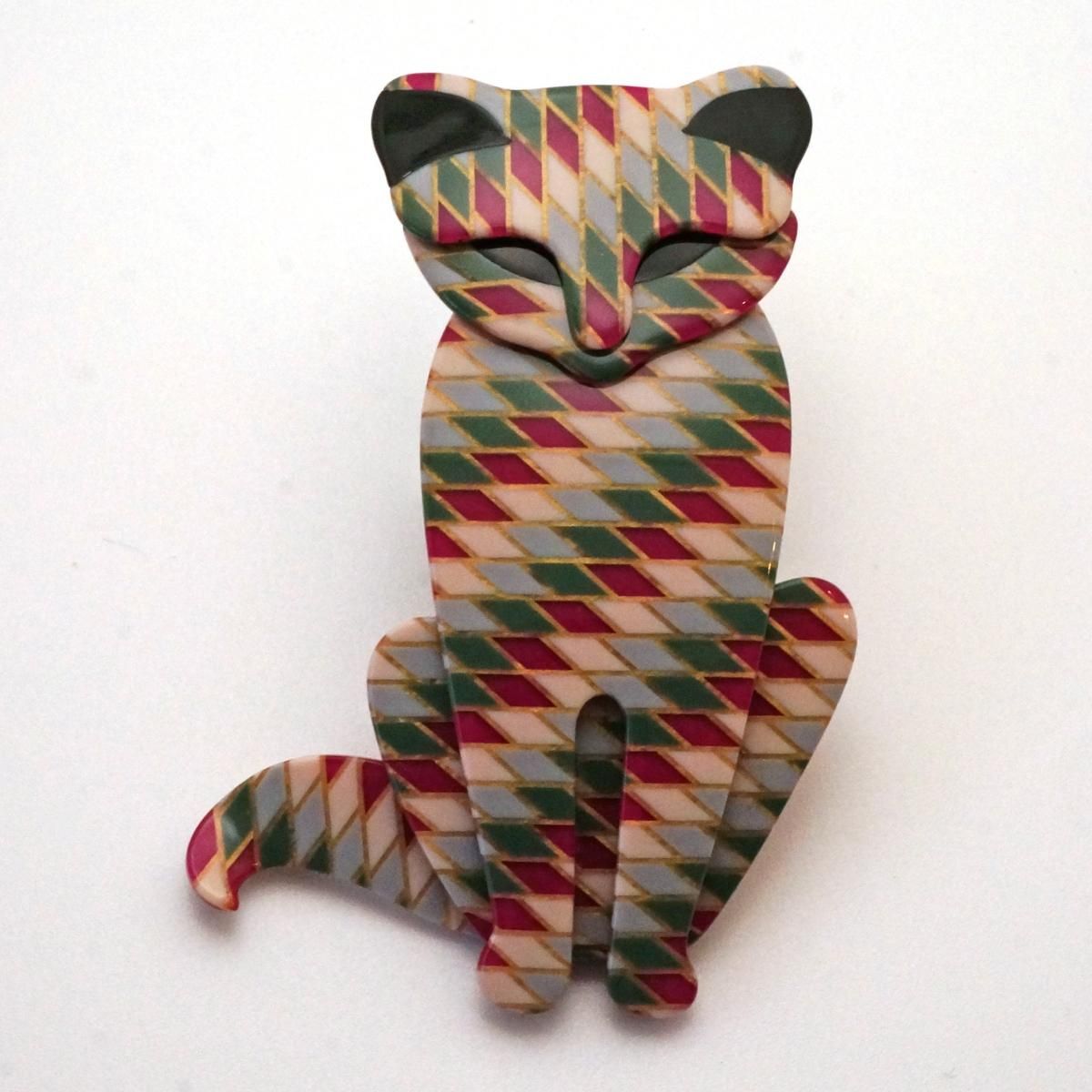 LEA STEIN リアスタン ブローチ 猫 サシャ 4
