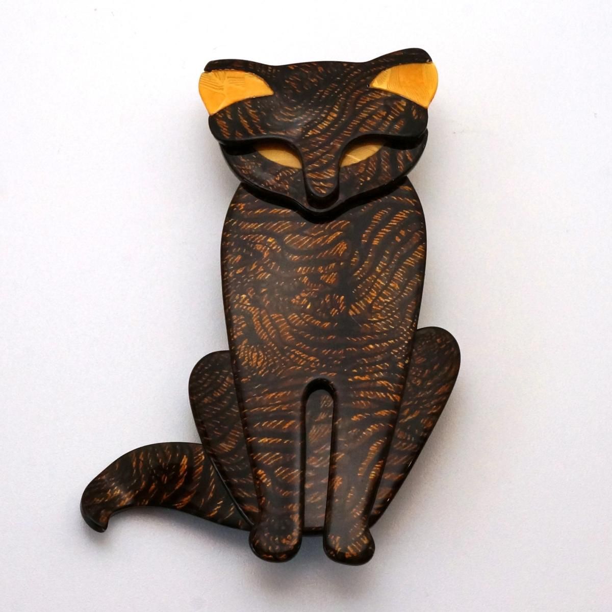 LEA STEIN リアスタン ブローチ 猫 サシャ 4