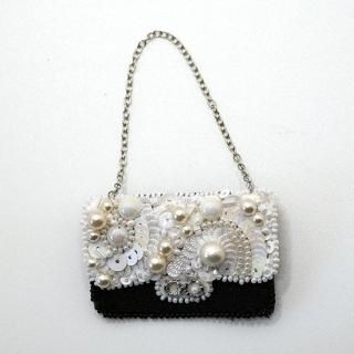 ビーズブローチ イマナパリ バッグ 刺繍ブローチ Immana