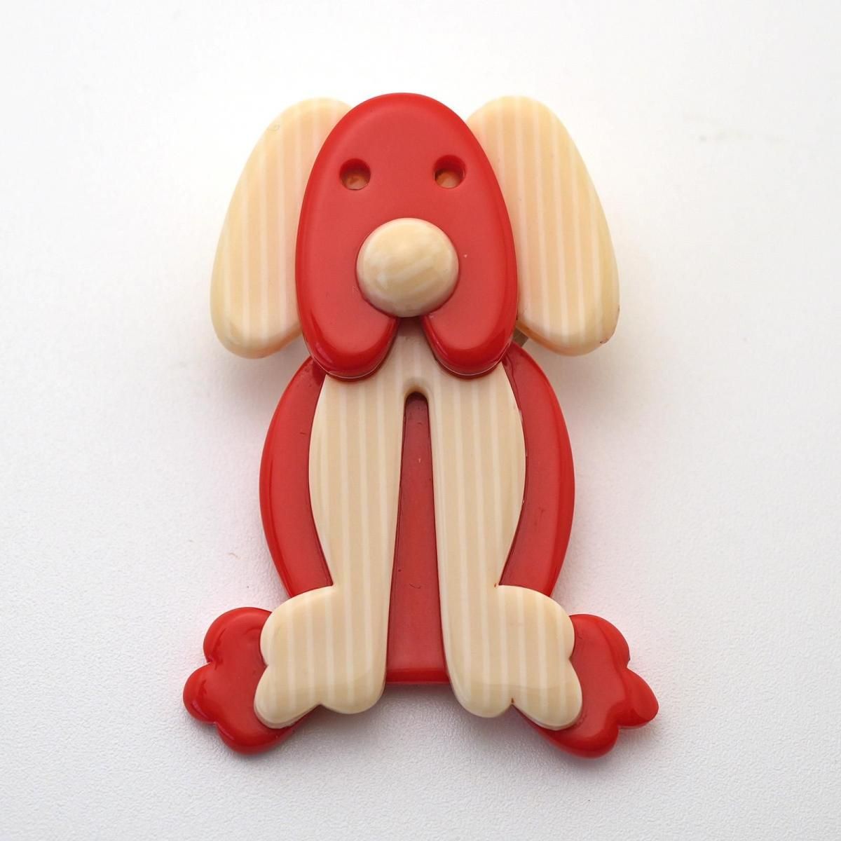 LEA STEIN リアスタン ブローチ 犬 プルック