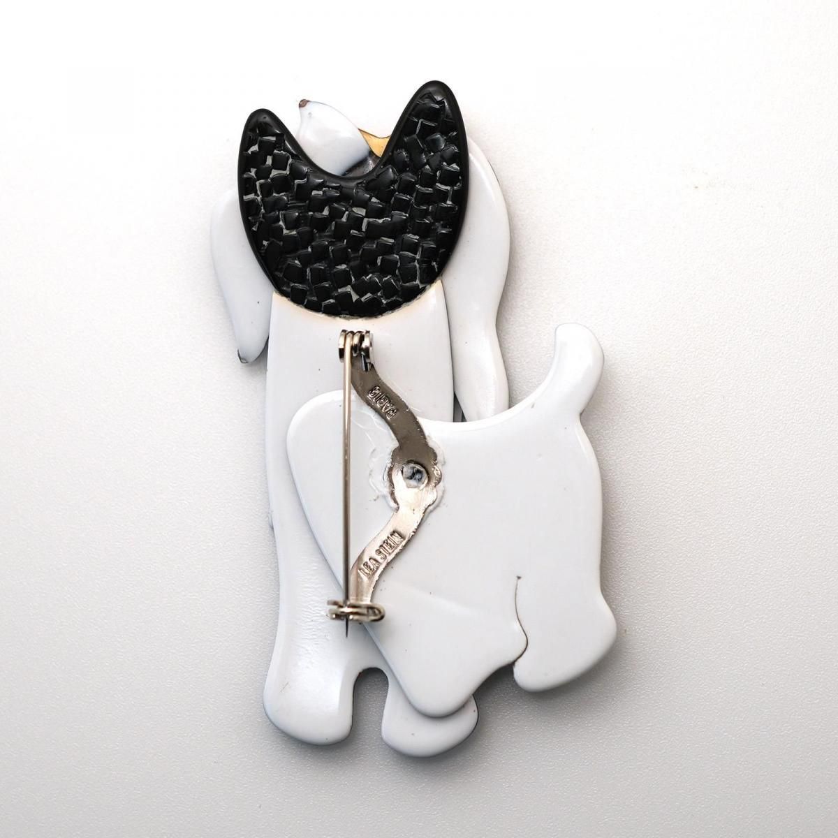 LEA STEIN リアスタン ブローチ 犬 マルチーズ