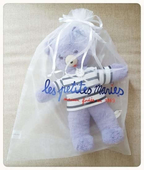 限定品】Les Petites Marie フランス製ぬいぐるみ ふわふわくま