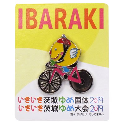 いばラッキーピンバッジ 自転車 - ショップ イシワタ ［キャラクター 