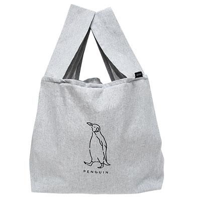 クルリトエコバッグ 再生コットン ペンギン ショップ イシワタ キャラクターグッズ販売 クルリトエコバッグ 再生コットン ペンギン ショップ イシワタ キャラクターグッズ販売
