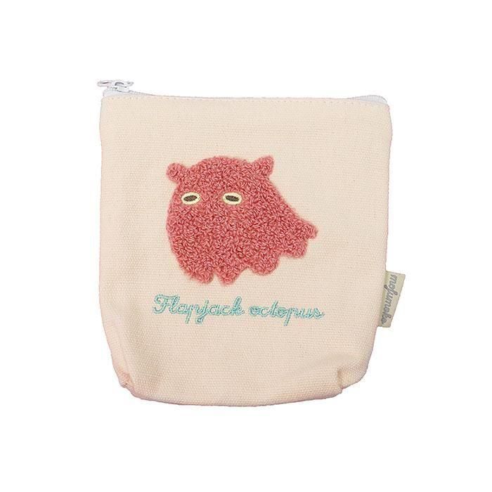 もこもこもこ♡ ウエイト枠 刺繍イニシャルポーチ♡ もふもこ刺繍ポーチ - ショップ イシワタ ［キャラクターグッズ