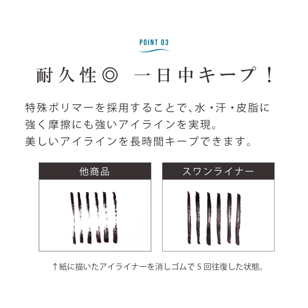 ビューティー スワンライナー リキッド アイライナー　ブラック ロングラスティング/ブラックイージーオフ　１２本セットの販売ページ