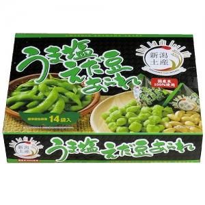 岩塚製菓 うま塩えだ豆あられ (180g) 新潟限定 米菓 おつまみ