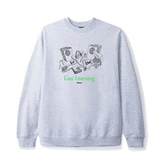 <img class='new_mark_img1' src='https://img.shop-pro.jp/img/new/icons50.gif' style='border:none;display:inline;margin:0px;padding:0px;width:auto;' />BUTTER GOODS Хå Easy Listening Crewneck ꥹ˥󥰥롼ͥå HEATHER GREY