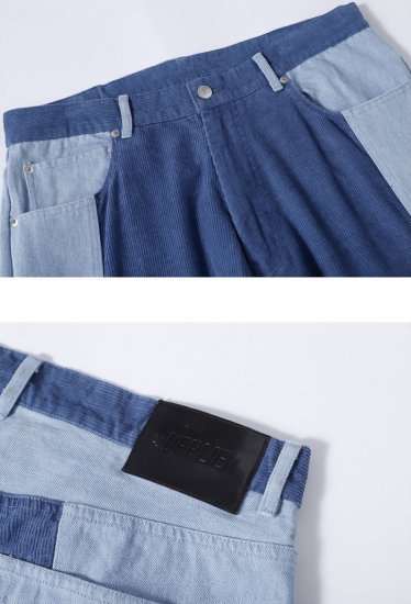 SUPPLIER サプライヤー SPLIT CORDUROY DENIM スプリットコーデュロイデニム LIGHT BLUE - EIGHTY'S  ANTIQUES ONLINE SHOP