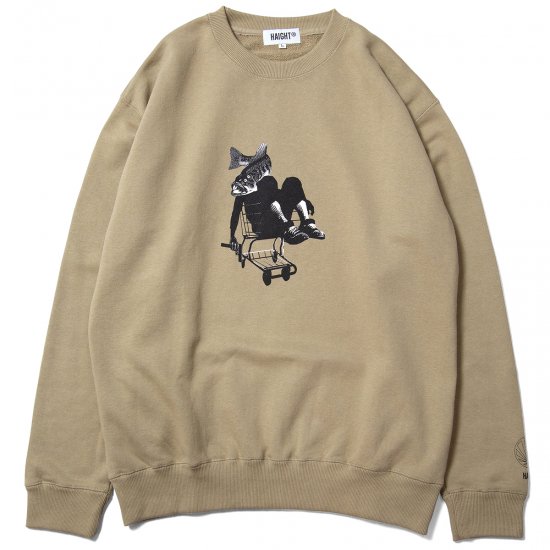 <img class='new_mark_img1' src='https://img.shop-pro.jp/img/new/icons16.gif' style='border:none;display:inline;margin:0px;padding:0px;width:auto;' />HAIGHT ヘイト FISHING TOUR CREWNECK SWEAT フィッシングツアークルーネックスウェット SAND