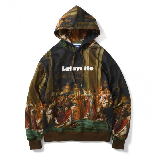 LFYT THE CORONATION ALLOVER LAFAYETTE LOGO HOODED SWEATSHIRT