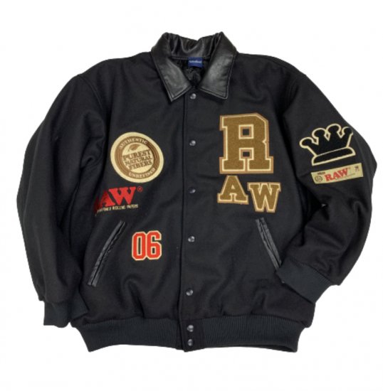 身幅66RAW x interbreed RAW Varsity jacket