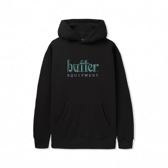 <img class='new_mark_img1' src='https://img.shop-pro.jp/img/new/icons50.gif' style='border:none;display:inline;margin:0px;padding:0px;width:auto;' />BUTTER GOODS Хå EQUIPMENT EMBROIDERED PULLOVER åץȥ֥ɥץ륪С BLACK