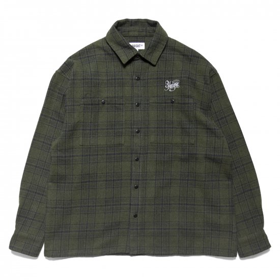 <img class='new_mark_img1' src='https://img.shop-pro.jp/img/new/icons15.gif' style='border:none;display:inline;margin:0px;padding:0px;width:auto;' />HAIGHT إ Colin Stevens CHECK FLANNEL SHIRT 󥹥ƥ֥󥹥åեͥ륷 OLIVE