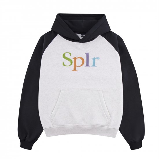 <img class='new_mark_img1' src='https://img.shop-pro.jp/img/new/icons15.gif' style='border:none;display:inline;margin:0px;padding:0px;width:auto;' />SPLR ԡ륢 LOGO EMBROIDERY RAGLAN HOODIE ֥ǥ꡼饰աǥ WHITE