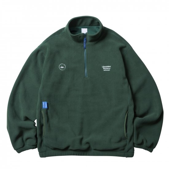 <img class='new_mark_img1' src='https://img.shop-pro.jp/img/new/icons15.gif' style='border:none;display:inline;margin:0px;padding:0px;width:auto;' />LIBERAIDERS ٥쥤 FLEECE HALF ZIP ե꡼ϡեå GREEN